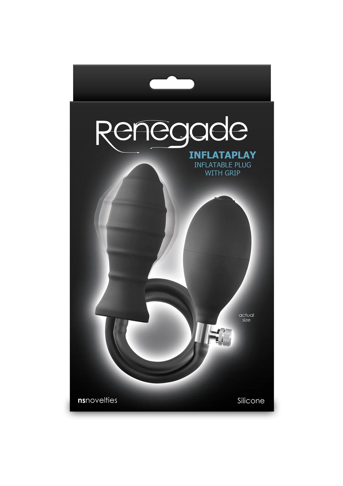 Bestel: Renegade InflataPlay inflatable buttplug by NS Novelties Renegade - bij Happytoys.nl, happytoys.be, Happytoys.ae: erotische sex webshop | liever Happy dan Easy ⭐⭐⭐⭐⭐