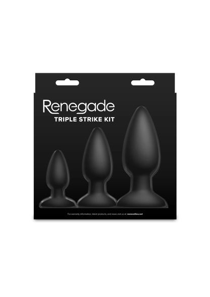 Bestel: Triple Strike Anal Kit by NS Novelties Renegade - buttplugs bij Happytoys.nl, happytoys.be, Happytoys.ae: erotische sex webshop | liever Happy dan Easy ⭐⭐⭐⭐⭐