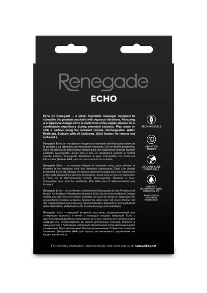 Bestel: Echo Prostate Plug - bij Happytoys: de erotische sex webshop | liever Happy dan Easy ⭐⭐⭐⭐⭐