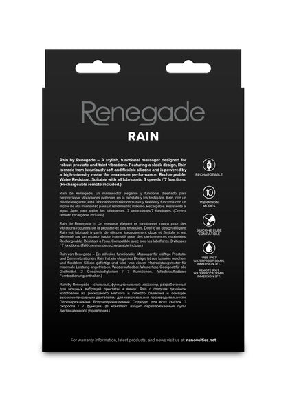 Bestel: Rain Prostate Plug by NS Novelties Renegage - buttplugs bij Happytoys.nl, happytoys.be, Happytoys.ae: erotische sex webshop | liever Happy dan Easy ⭐⭐⭐⭐⭐