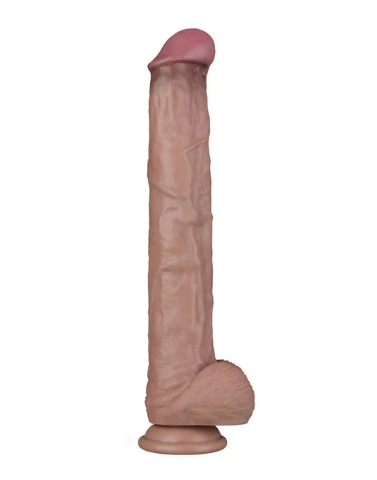 LoveToy - Nature Cock - 14,5" Dual Layered Bendable Cock XXL - Nude - Happytoys Sexshop: Toys for Feeling Happy & Easy 😊 - Discreet geleverd