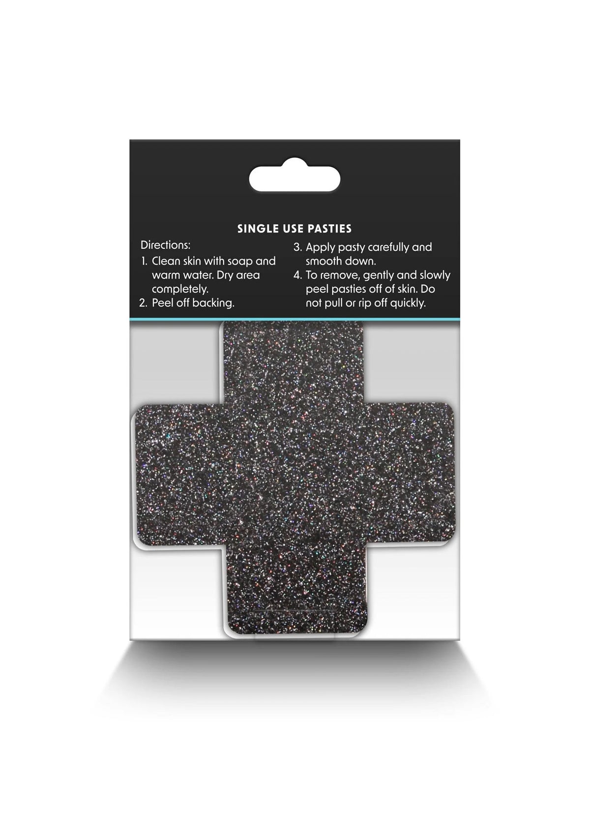 Beste vandaag nog: Pasties Glitter Cross 2 Pair by NS Novelties - bij Happytoys Sexshop: Toys for Feeling Happy & Easy 😊