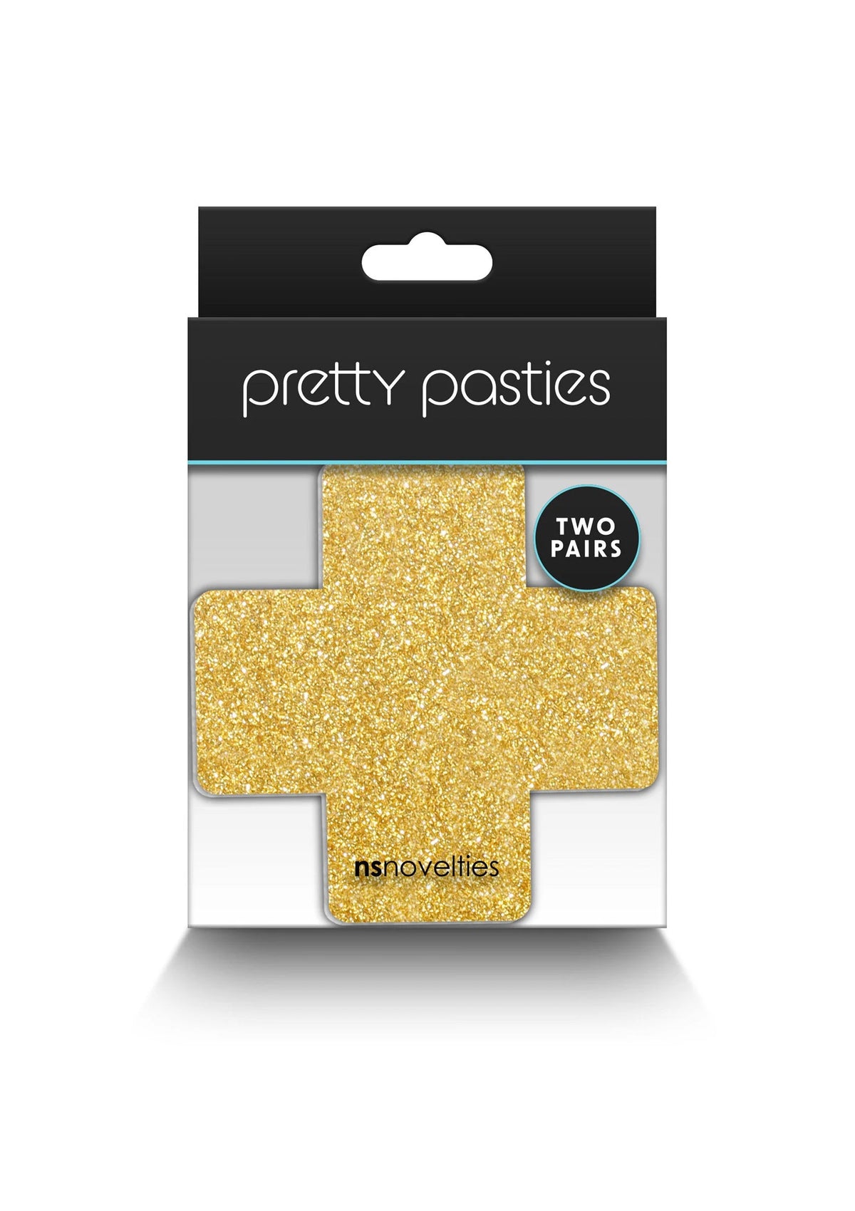 Beste vandaag nog: Pasties Glitter Cross 2 Pair by NS Novelties - bij Happytoys Sexshop: Toys for Feeling Happy & Easy 😊