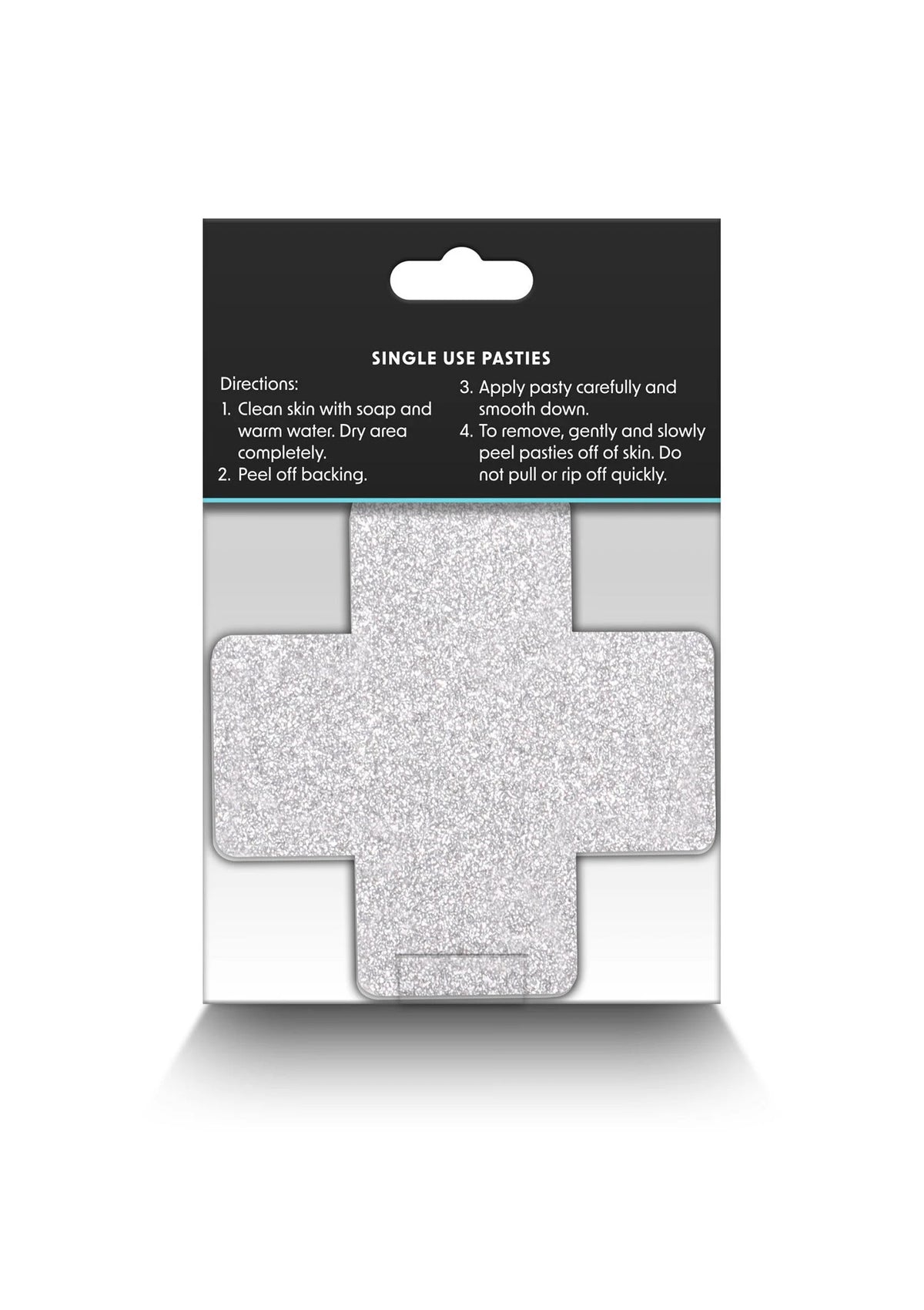 Beste vandaag nog: Pasties Glitter Cross 2 Pair by NS Novelties - bij Happytoys Sexshop: Toys for Feeling Happy & Easy 😊