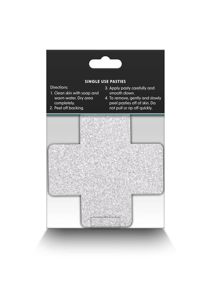 Beste vandaag nog: Pasties Glitter Cross 2 Pair by NS Novelties - bij Happytoys Sexshop: Toys for Feeling Happy & Easy 😊