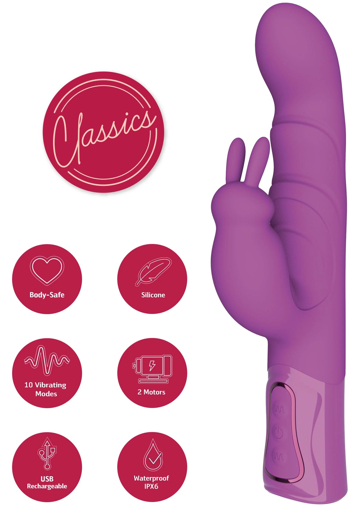 Vibrating G-Spot Thick Rabbit Vibrator