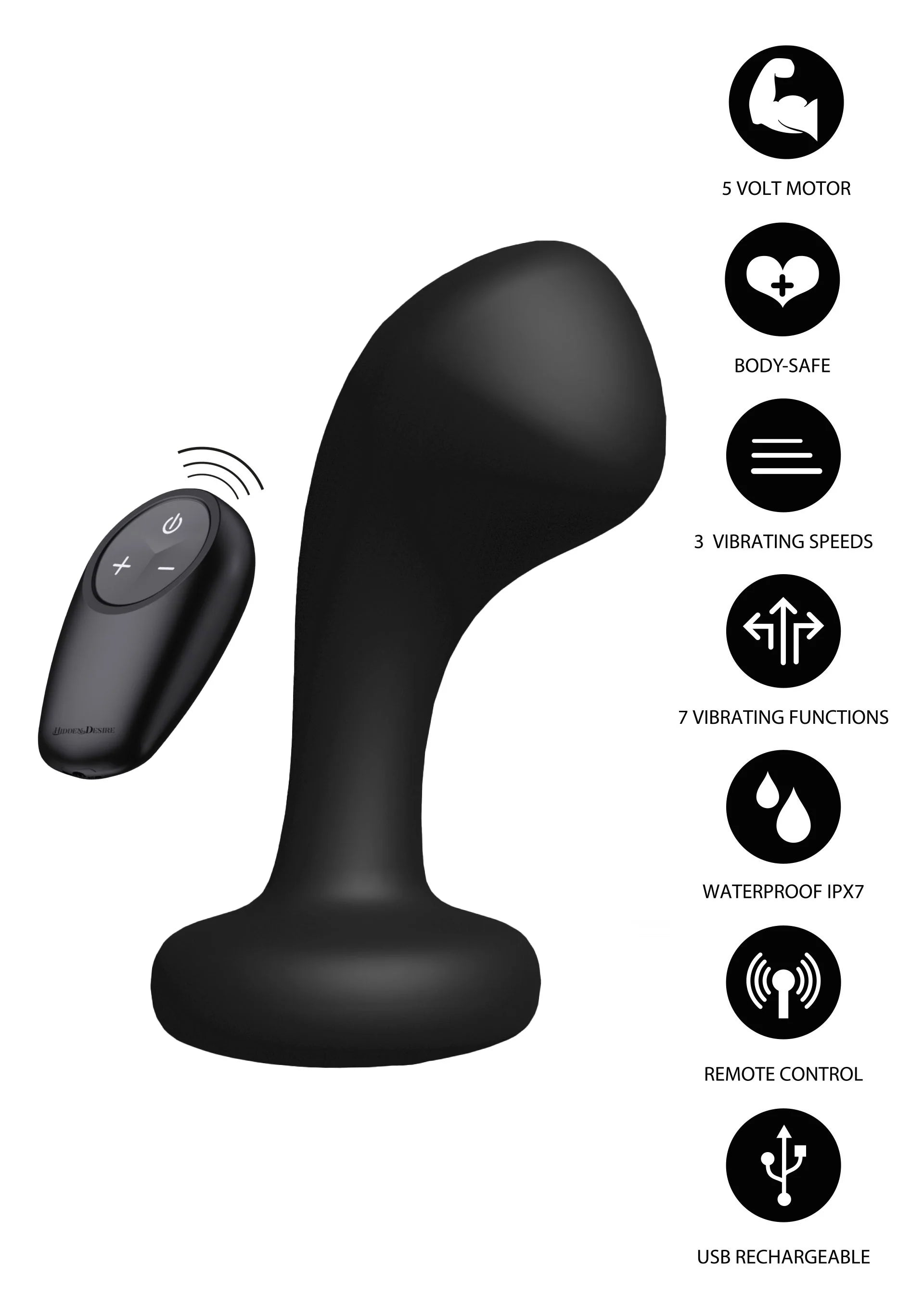 Beste vandaag nog: Bullshead Power Anal Plug by Hidden Desire - bij Happytoys Sexshop: online sex shop for Feeling Happy & Easy 😊