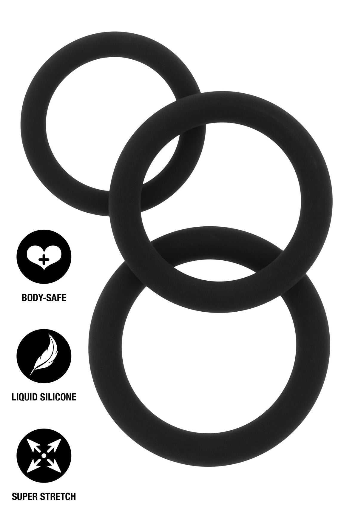 Bestel: Stamina Starter C - Rings 3 Pcs Set - bij Happytoys: de erotische sex webshop | liever Happy dan Easy ⭐⭐⭐⭐⭐