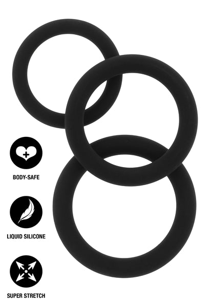 Bestel: Stamina Starter C - Rings 3 Pcs Set - bij Happytoys: de erotische sex webshop | liever Happy dan Easy ⭐⭐⭐⭐⭐
