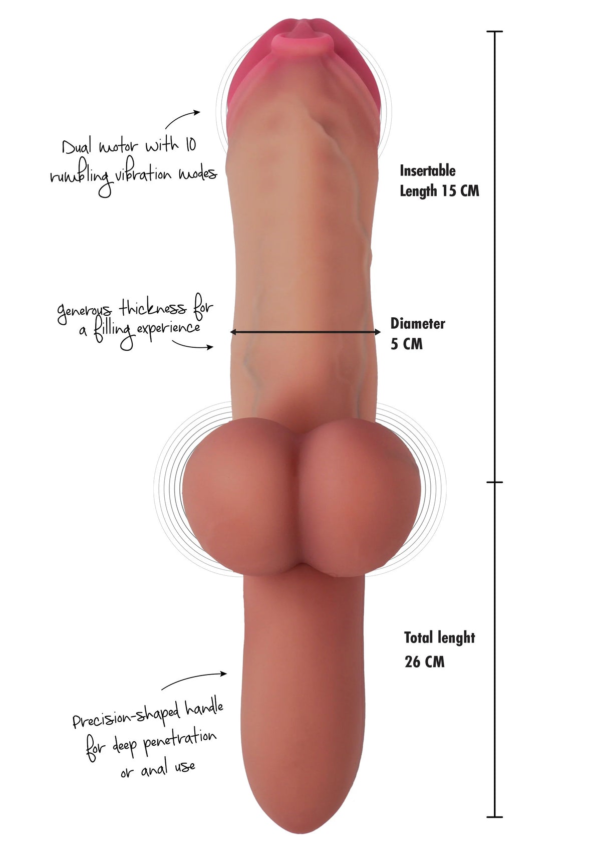 Bestel: Pierced Punisher Vibrating Dildo Liquid Silicone by Hidden Desire Inferno - bij Happytoys.nl, happytoys.be, Happytoys.ae: erotische sex webshop | liever Happy dan Easy ⭐⭐⭐⭐⭐