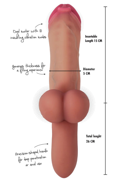Bestel: Pierced Punisher Vibrating Dildo Liquid Silicone by Hidden Desire Inferno - bij Happytoys.nl, happytoys.be, Happytoys.ae: erotische sex webshop | liever Happy dan Easy ⭐⭐⭐⭐⭐