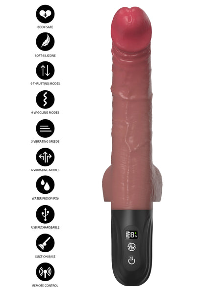 Bestel: Realistic Thrusting and Wiggling Vibrator by Hidden Desire - bij Happytoys: de erotische sex webshop | liever Happy dan Easy ⭐⭐⭐⭐⭐