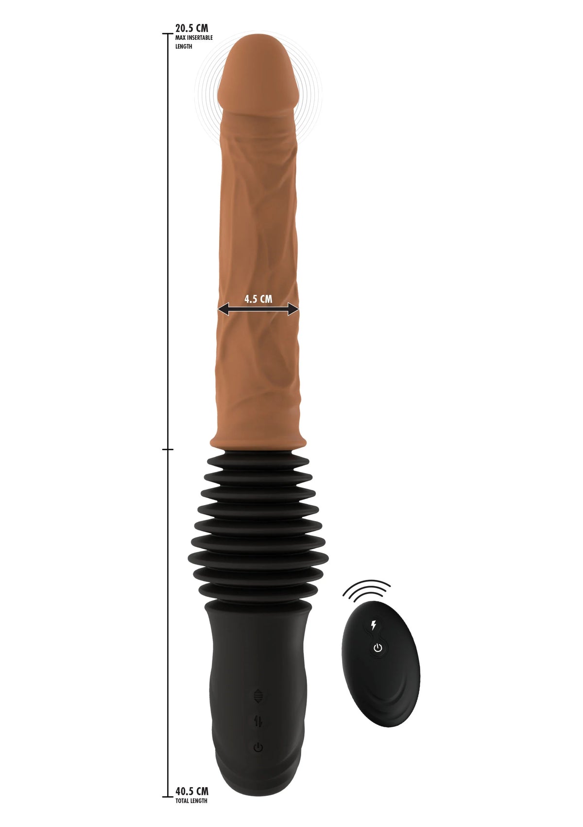 Bestel: Realistic Double Thrusting Vibrator by Hidden Desire Inferno - bij Happytoys.nl, happytoys.be, Happytoys.ae: erotische sex webshop | liever Happy dan Easy ⭐⭐⭐⭐⭐