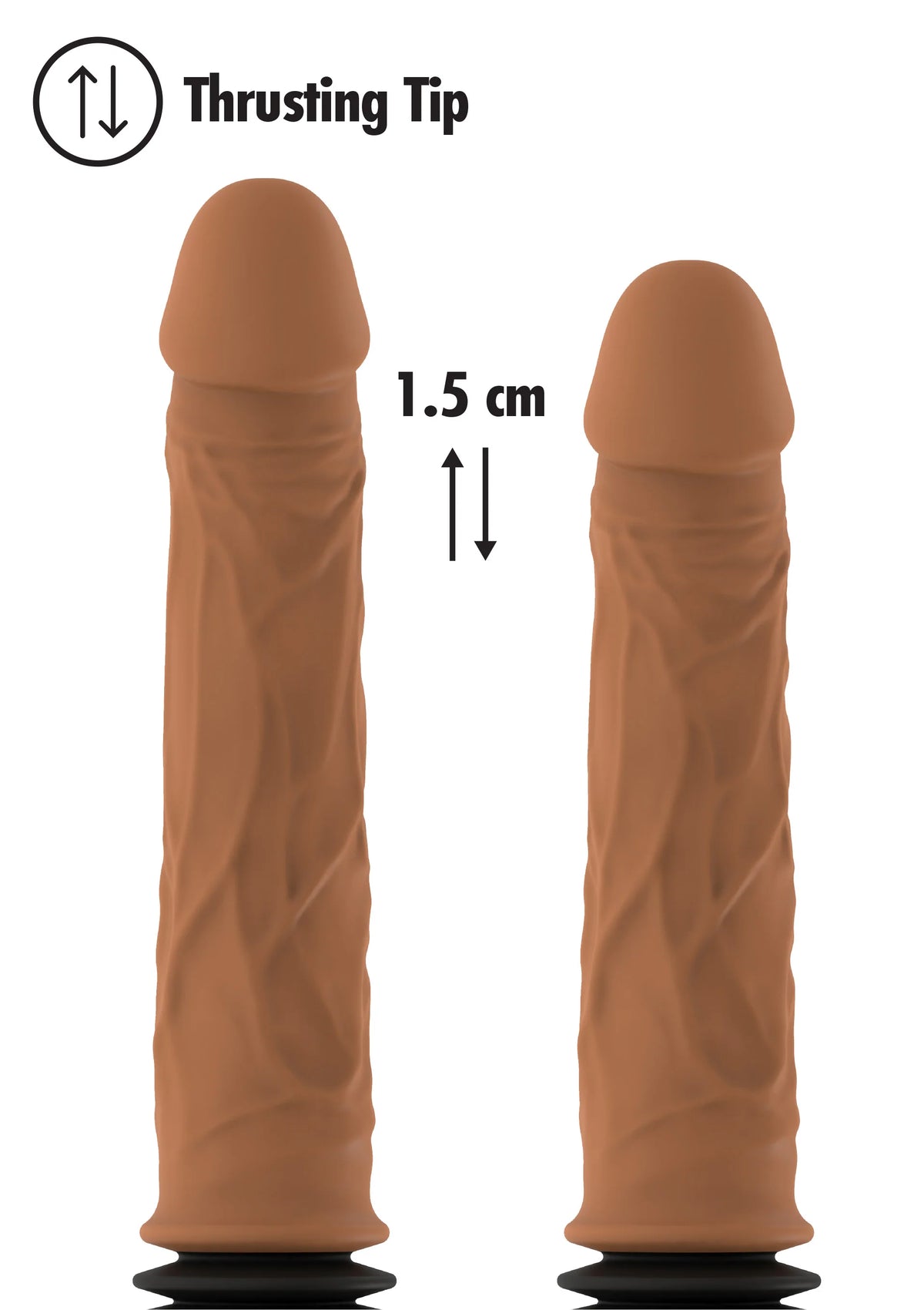 Bestel: Realistic Double Thrusting Vibrator by Hidden Desire Inferno - bij Happytoys.nl, happytoys.be, Happytoys.ae: erotische sex webshop | liever Happy dan Easy ⭐⭐⭐⭐⭐