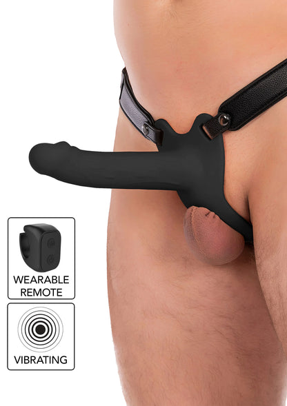 Bestel: Hollow Penis Strapon Vibrating 18cm Skin by Hidden Desire - bij Happytoys: de erotische sex webshop | liever Happy dan Easy ⭐⭐⭐⭐⭐