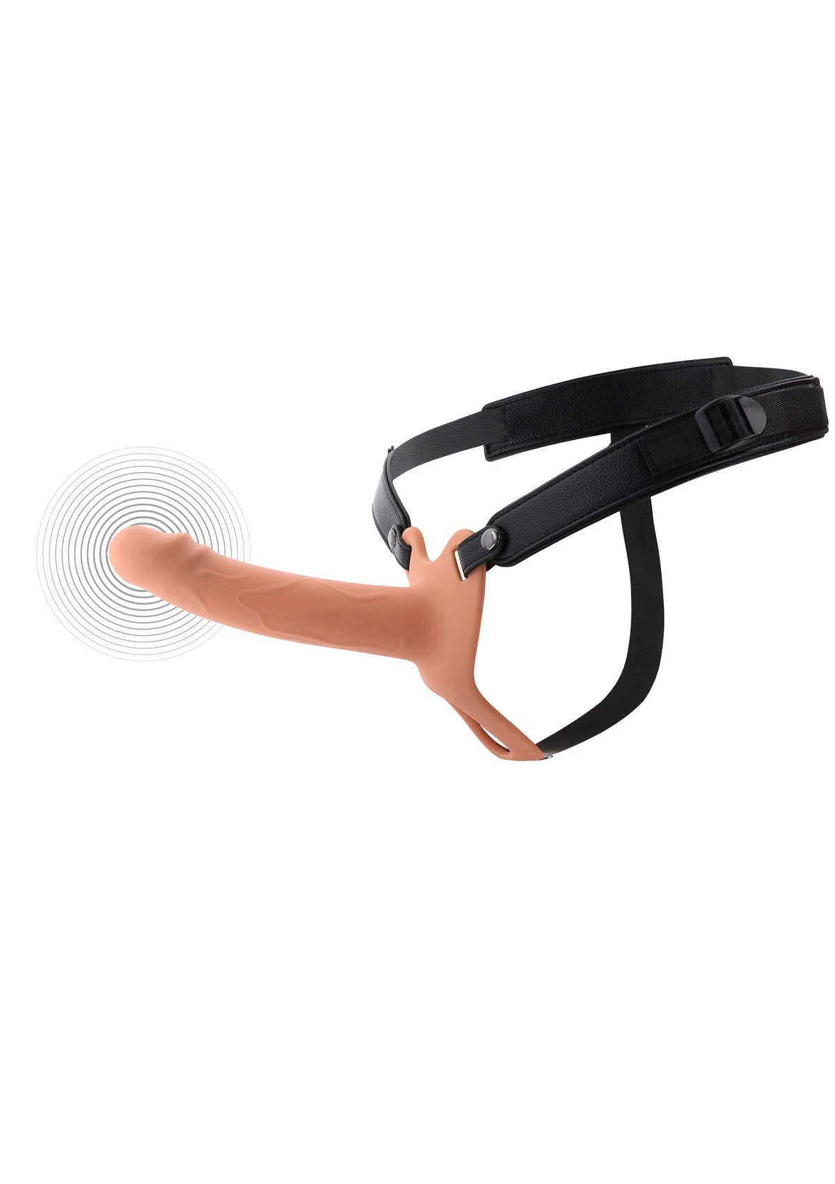 Hollow Penis Strapon Vibrating 18cm Skin by Hidden Desire