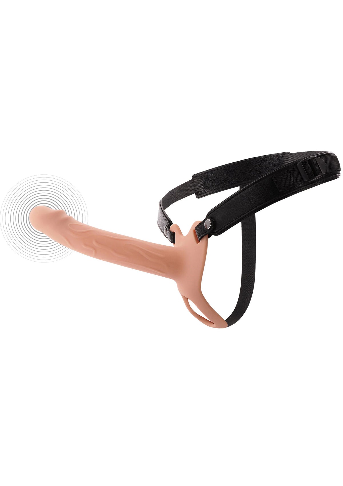 Bestel: Hollow Penis Strapon Vibrating 20cm Black by Hidden Desire - bij Happytoys: de erotische sex webshop | liever Happy dan Easy ⭐⭐⭐⭐⭐