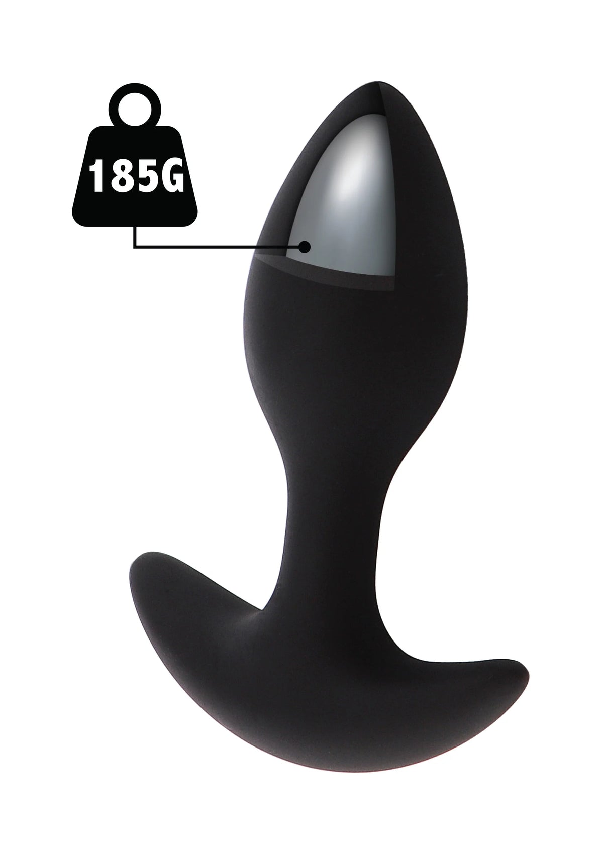 Bestel: Weighted Anal Plug 185g by Hidden Desire - bij Happytoys: de erotische sex webshop | liever Happy dan Easy ⭐⭐⭐⭐⭐ - Default Title - 21231 - BLACK