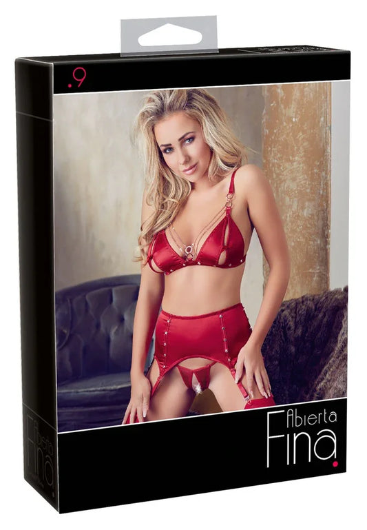 BH, jarretelgordel en string zonder kruis ( S M L XL XXL) - Happytoys Sexshop: Toys for Feeling Happy & Easy 😊 - Discreet geleverd