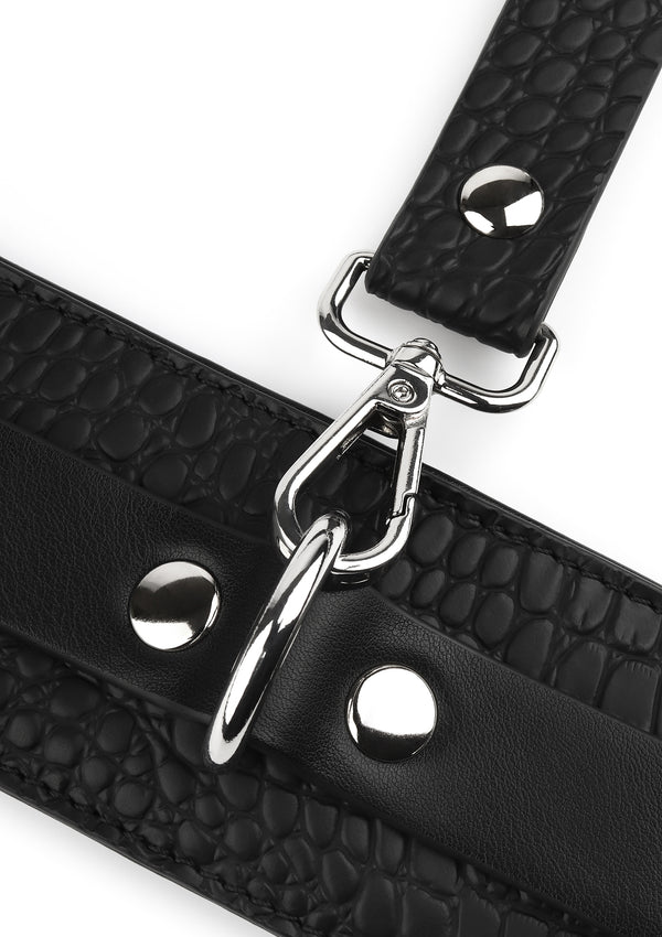 Croc-Embossed Wrist Cuffs by Feros Avanza