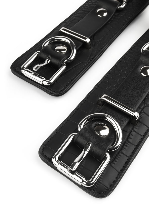 Croc-Embossed Wrist Cuffs by Feros Avanza