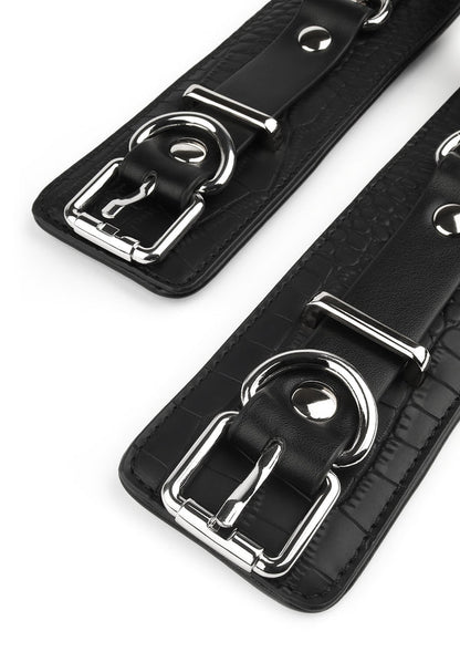 Croc-Embossed Wrist Cuffs by Feros Avanza