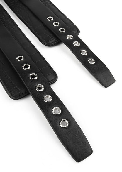 Croc-Embossed Wrist Cuffs by Feros Avanza