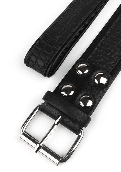 Bestel: Croc - Embossed Collar & Leash by Feros Avanza - bij Happytoys.nl, happytoys.be, Happytoys.ae: erotische sex webshop | liever Happy dan Easy ⭐⭐⭐⭐⭐