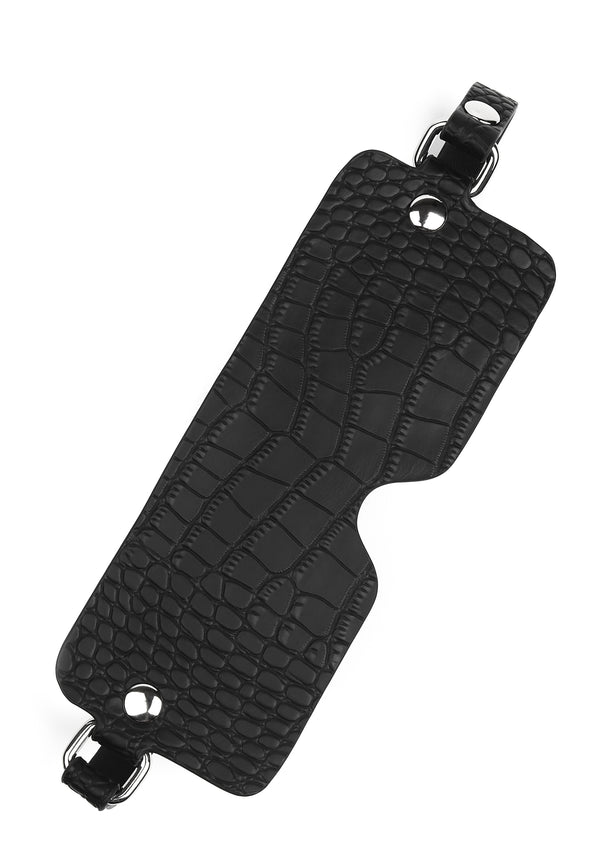 Croc-Embossed Blindfold by Feros Avanza