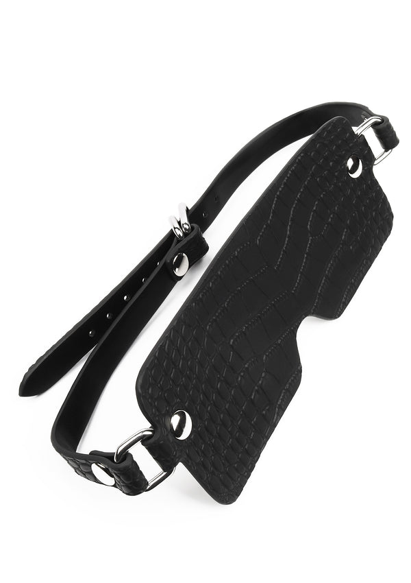 Croc-Embossed Blindfold by Feros Avanza