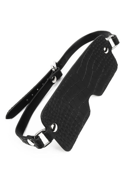Croc-Embossed Blindfold by Feros Avanza
