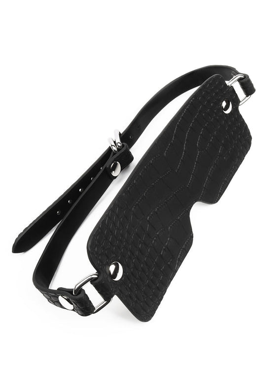 Croc-Embossed Blindfold by Feros Avanza