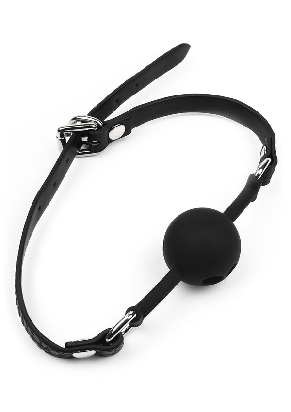 Croc-Embossed Ball Gag by Feros Avanza