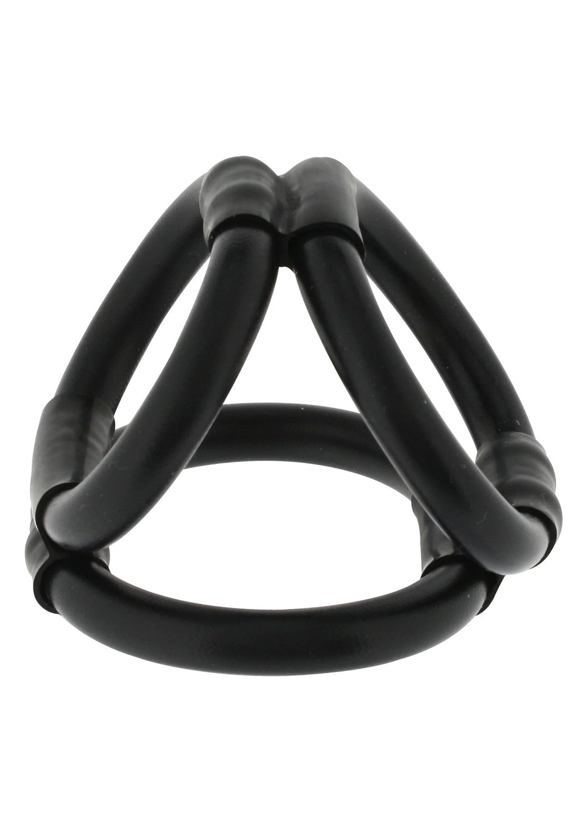 Bestel: Tri Ring Cock Cage by Seven Creations - bij Happytoys: de erotische sex webshop | liever Happy dan Easy ⭐⭐⭐⭐⭐ - Default Title - 25064 - BLACK
