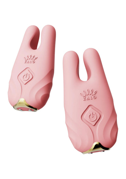 Bestel: Nave Vibrating Nipple Clamps Pink by Zalo - bij Happytoys: de erotische sex webshop | liever Happy dan Easy ⭐⭐⭐⭐⭐ - Default Title - 25510 - PINK