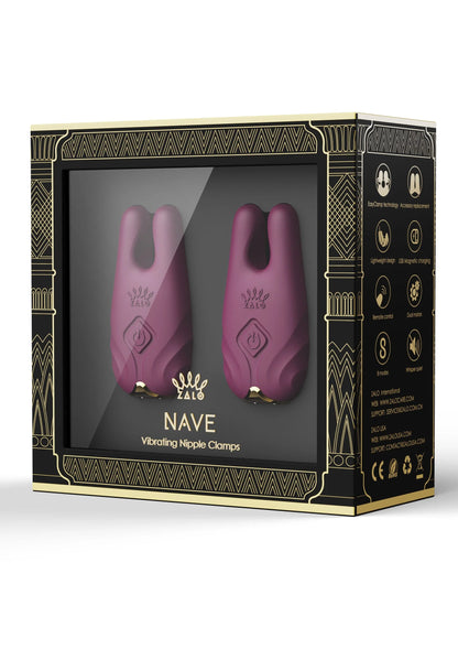 Bestel: Nave Vibrating Nipple Clamps Pink by Zalo - bij Happytoys: de erotische sex webshop | liever Happy dan Easy ⭐⭐⭐⭐⭐