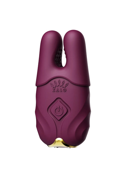 Bestel: Nave Vibrating Nipple Clamps Purple by Zalo - bij Happytoys: de erotische sex webshop | liever Happy dan Easy ⭐⭐⭐⭐⭐