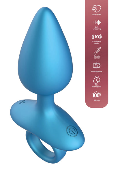Bestel: Smooth Anal Plug Vibrating + Remote by Playhouse - bij Happytoys: de erotische sex webshop | liever Happy dan Easy ⭐⭐⭐⭐⭐