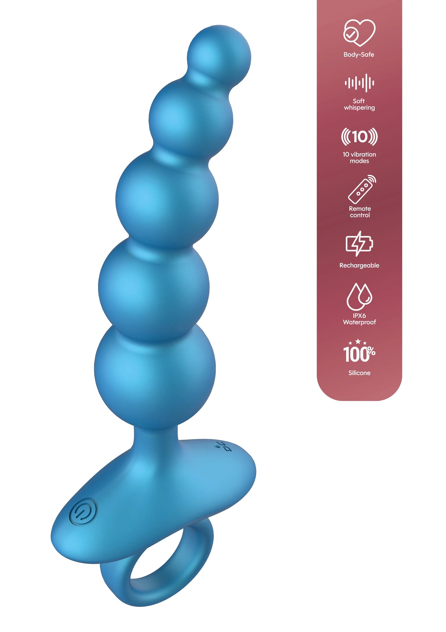 Beste vandaag nog: 5 Balls Anal Plug Vibrating + Remote by Playhouse - bij Happytoys Sexshop: online sex shop for Feeling Happy & Easy 😊