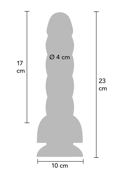 Spiral Tease Vibrating Dildo Silicone L by Playhouse Rogue