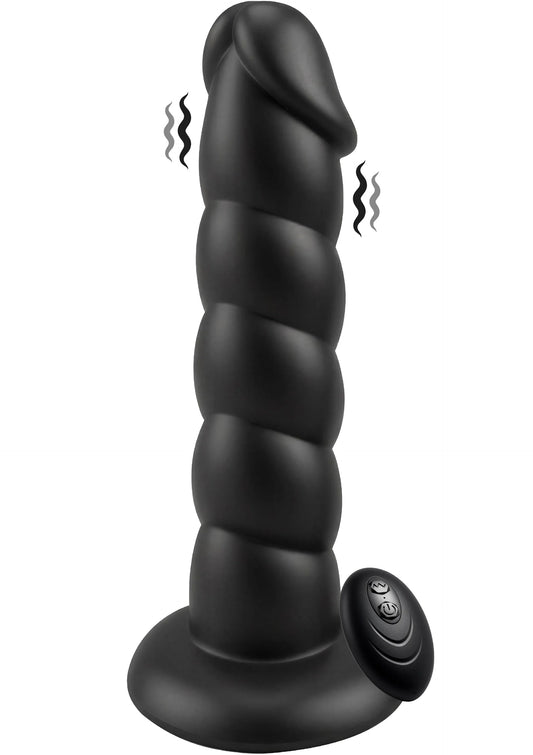 Spiral Tease Vibrating Dong Silicone XL by Playhouse Rogue