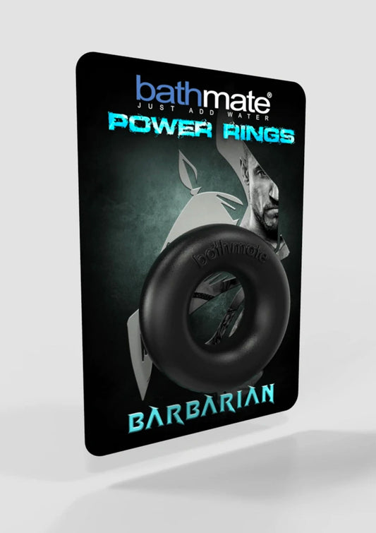 Bathmate Power Rings Barbarian verpakking met zwarte penisring