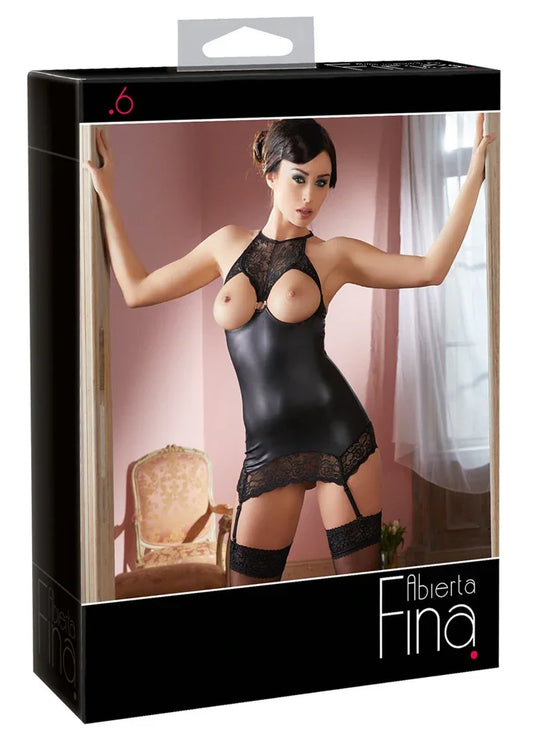 Lingerie jurk met open cup (S M L XL) - Happytoys Sexshop: Toys for Feeling Happy & Easy 😊 - Discreet geleverd
