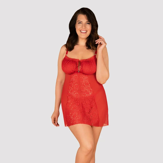 Blossmina chemise & thong - Happytoys Sexshop: Toys for Feeling Happy & Easy 😊 - Discreet geleverd