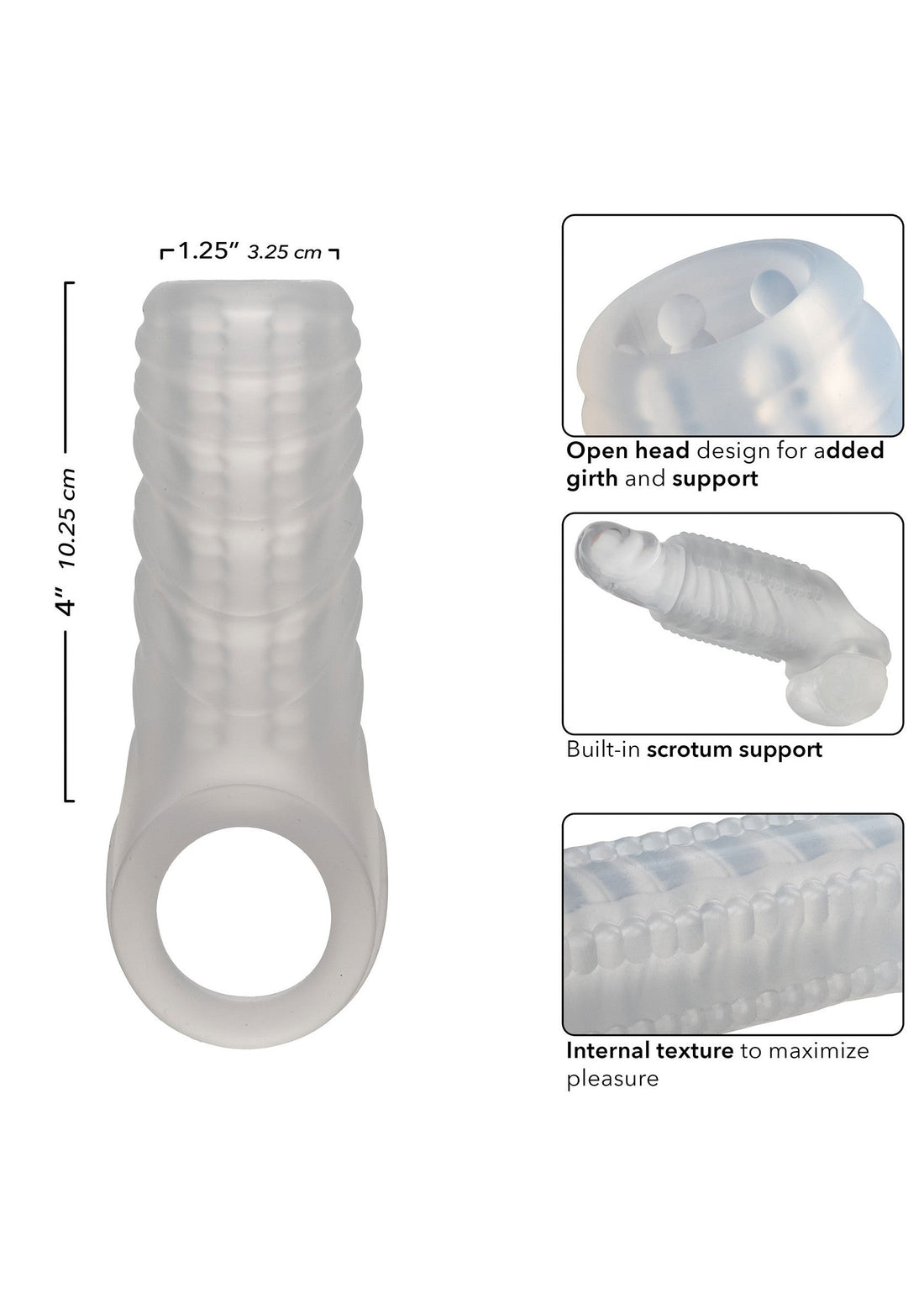 Silicone Reversible Sleeve by CalExotics - Happytoys Sexshop: Toys for Feeling Happy & Easy 😊 - Discreet geleverd