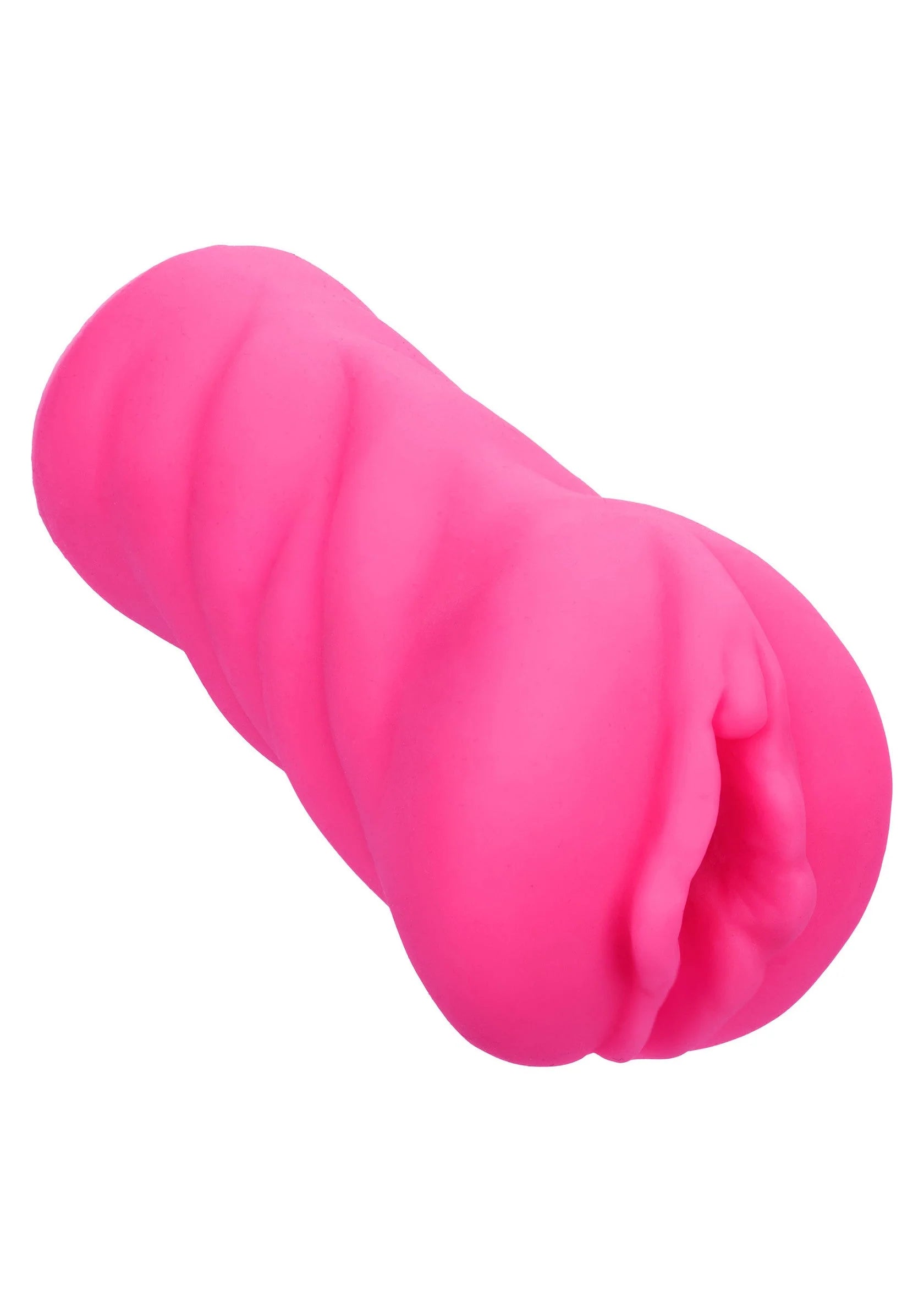 Roze kat-vormig seksspeeltje met geribde, kneedbare structuur