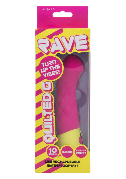 Bestel: Quilted G Vibrator by CalExotics Rave - bij Happytoys: de erotische sex webshop | liever Happy dan Easy ⭐⭐⭐⭐⭐