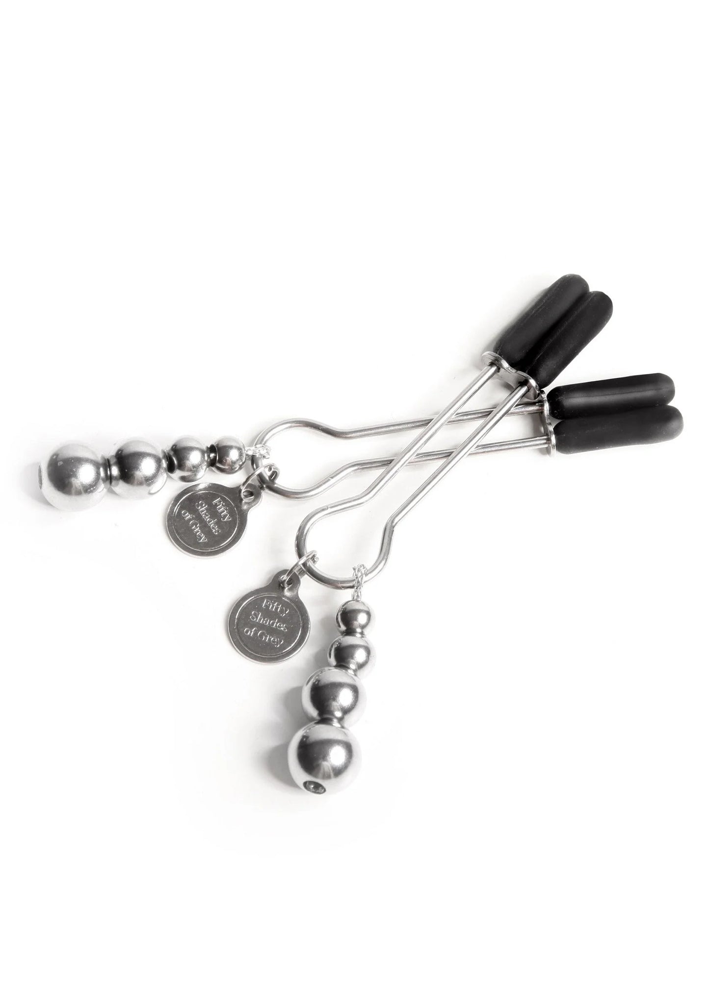 Beste vandaag nog: The Pinch Adjustable Nipple Clamps by Fifty Shades of Grey - bij Happytoys Sexshop: Toys for Feeling Happy & Easy 😊