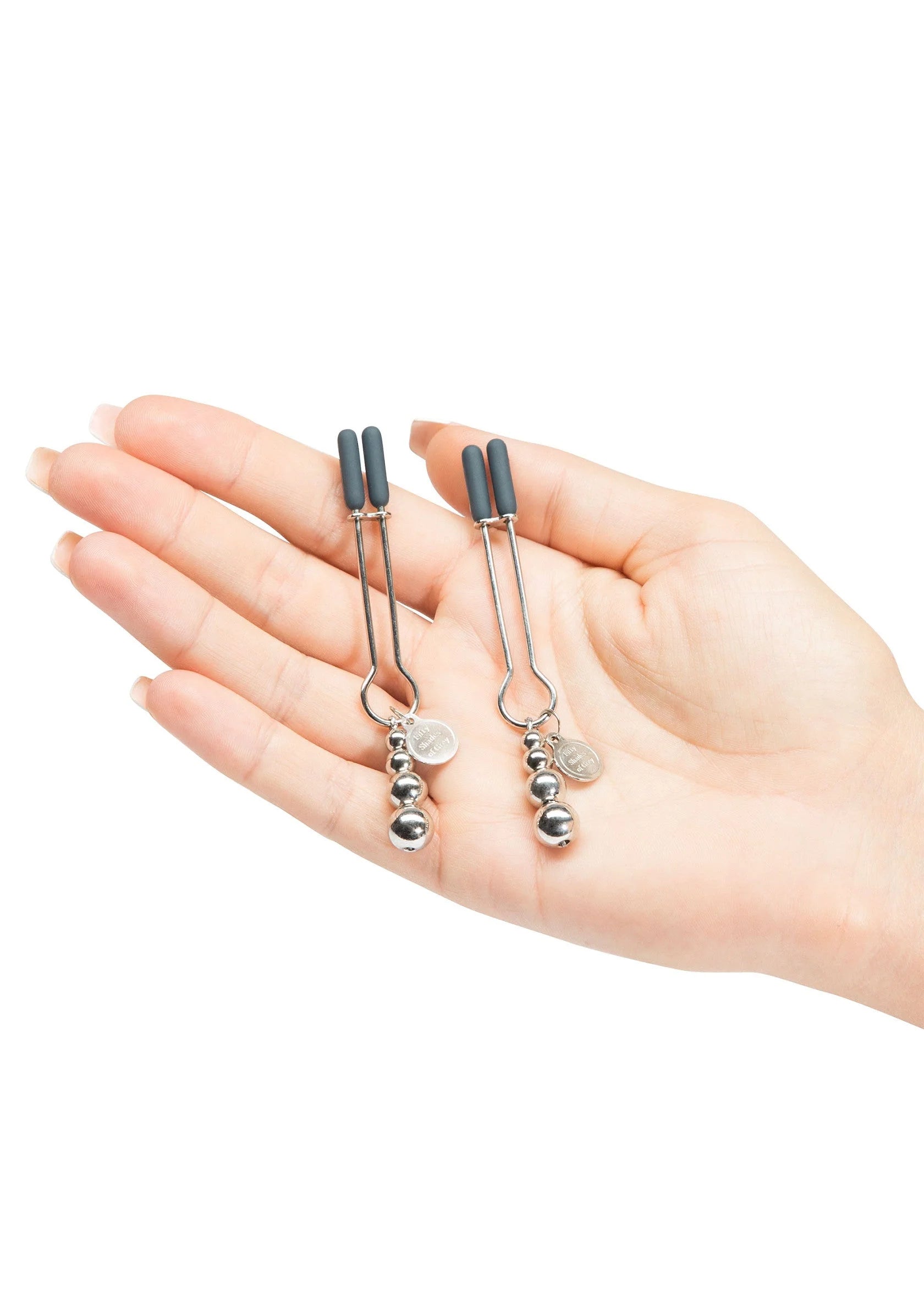 Beste vandaag nog: The Pinch Adjustable Nipple Clamps by Fifty Shades of Grey - bij Happytoys Sexshop: Toys for Feeling Happy & Easy 😊