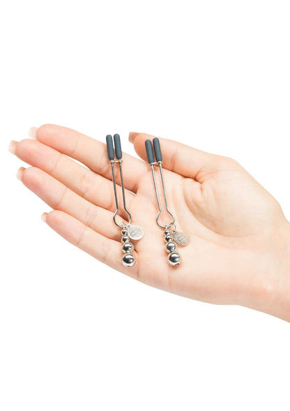 Beste vandaag nog: The Pinch Adjustable Nipple Clamps by Fifty Shades of Grey - bij Happytoys Sexshop: Toys for Feeling Happy & Easy 😊